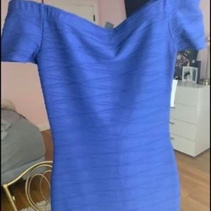 Strapless BodyCon Blue Windsor Dress